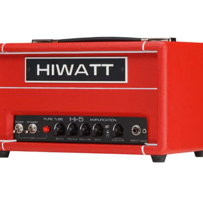 Hiwatt Hi-5 Amplifier Head - World Red Head Day Exclusive - Limited Red Tolex image 5