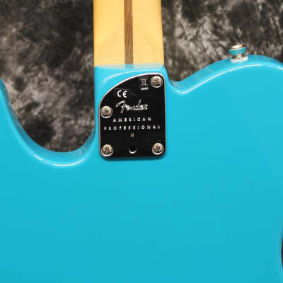Fender American Professional II Telecaster Maple Fingerboard Electric Guitar Miami Blue w/Case image 8