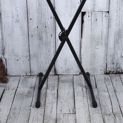 On Stage KS7190 Classic Single X Metal Keyboard Stand Adjustable Height & Width image 7