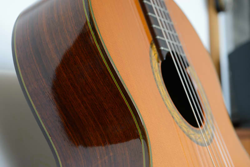 ARIA AG-80 concert classical guitar, cedar top, 1977, designed by Sakurai