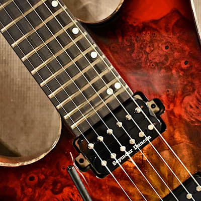 Acacia Guitars Left handed USA Custom Series Hades 6 2018 Western Sunset Lefty Guitar image 5