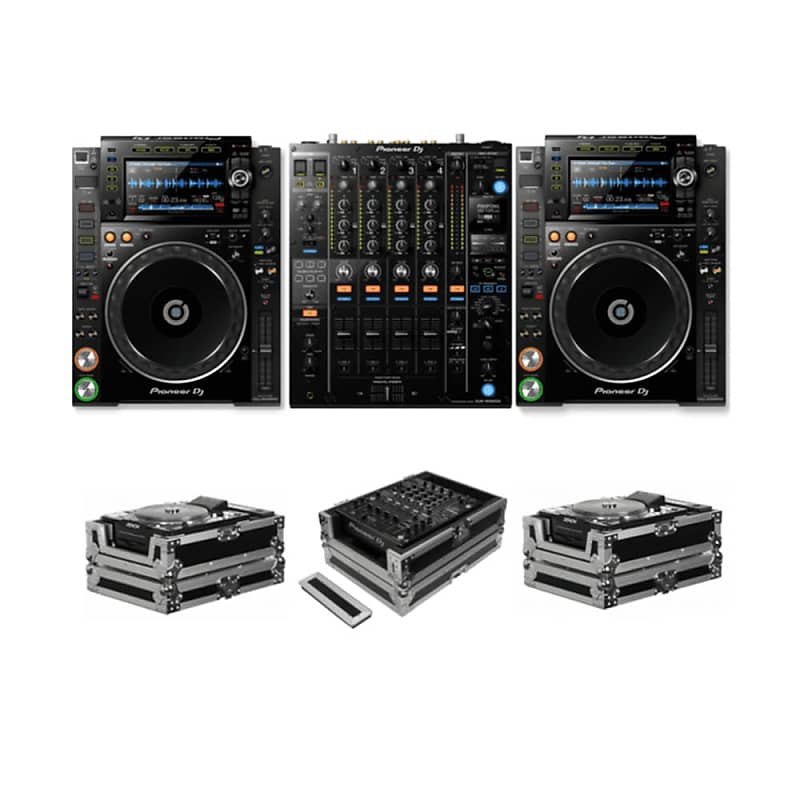 PIONEER DJ CDJ-2000 NXS2 + DJM-900 NXS2 + FZCDJ & FZ12MIXXD CASES BUNDLE DEAL image 1