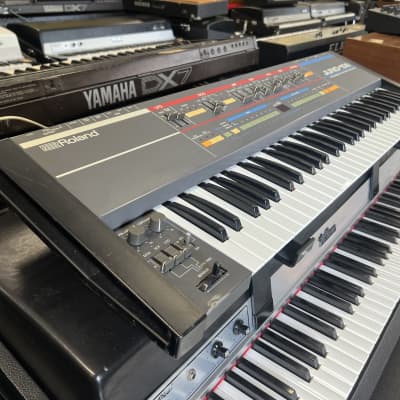 Roland Juno-106 61-Key Programmable Polyphonic Synthesizer 1984 - 1985 - Black image 8