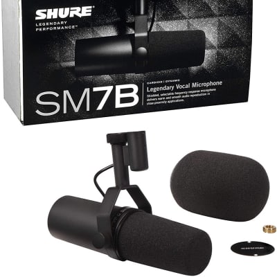 Shure SM7B Classic Cardioid Dynamic Studio Vocal Broadcast Microphone image 8