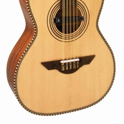H. Jimenez Bajo Quinto El Estandar Acoustic/Electric LBQ1E +Pickup & Free Gig Bag & Guitar Stand image 2