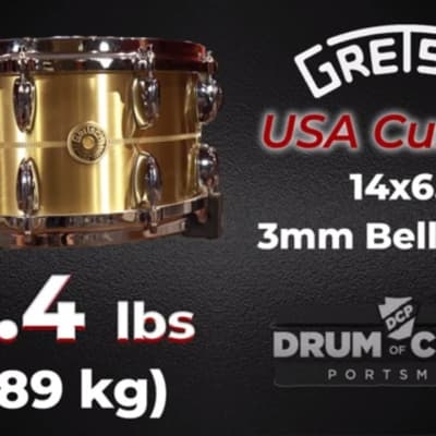 Gretsch USA Bell Brass Snare Drum 14x6.5 image 2