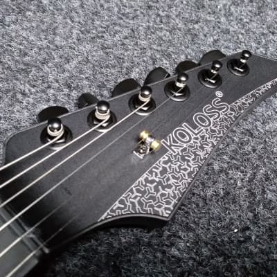 KOLOSS GT-4 Aluminum body Carbon fiber neck electric guitar Black image 6