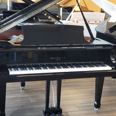 Hallet, Davis 4'10" Baby Grand Piano - Ebony Polish & Silver image 2