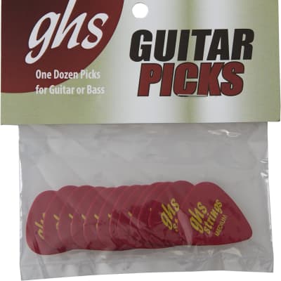 GHS Medium Gauge Guitar Picks - 12 pack for sale