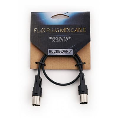 ROCKBOARD CAB MD FX 30 BK FlaX Plug MIDI Kablel, 30 cm for sale