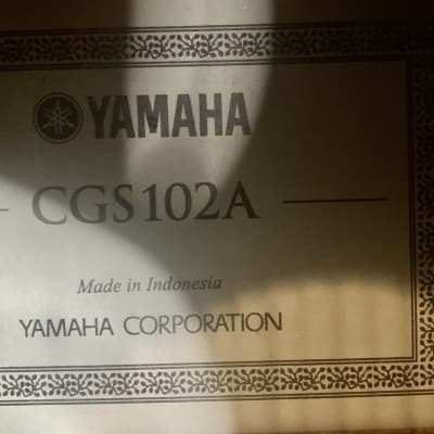 Yamaha CGS102A Student 1/2 Size Classical Guitar 2010s - Natural image 3
