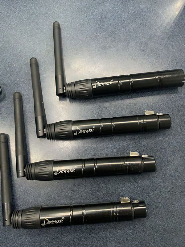 Donner Wireless DMX System 2.4G transmitter and three Reverb