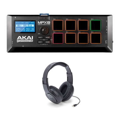 Akai MPX8 Bundle with Samson SR350 Headphones image 1