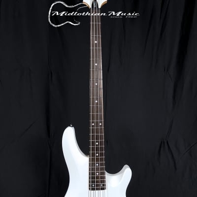Schecter C-4 Deluxe Bass Guitar - 4-String Active Bass - Satin White Finish image 3