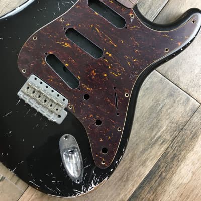 Made to Order - FRANCHIN Mercury pickguard Relic Aged, Vintage White/ Black/ Mint Green/ Tortoise Red, SSS/HSS, guitar scratchplate S-type Made in Italy image 12
