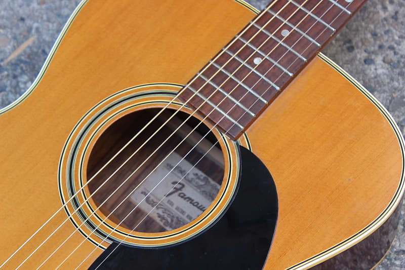 1970's Famous F-100 Vintage Fender-Style Acoustic Guitar