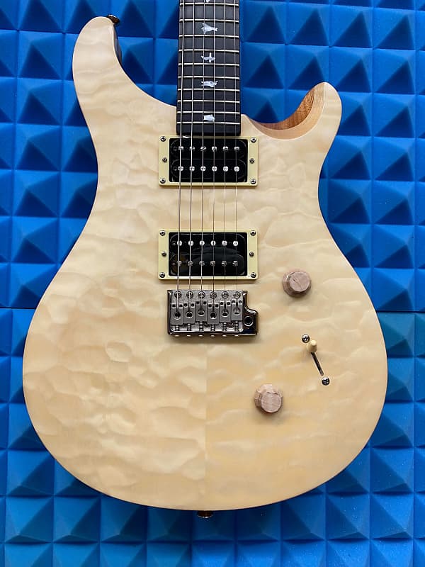 PRS SE Custom 24 2019 - Natural Quilt (Satin Top) + Ebony