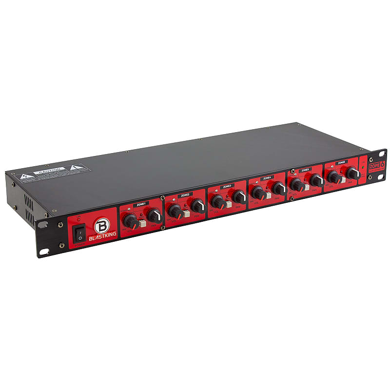 Blastking ZONE6 Six Zone Ultra Low Noise Audio Distributor  			