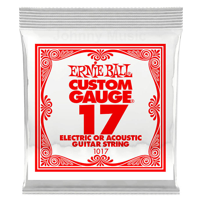 .017 Custom Gauge Plain Steel Single String Electric Or Acoustic Guitar Strings Specially Tempered image 1