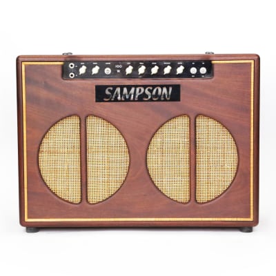 1993 Sampson 100w Exotic (4) EL34 2x12” Combo Amplifier Pre- Matchless Pre- Star Pre- BadCat 1-of-a-Kind Custom Tube Amplifier for Trade Show Rare Amp for sale