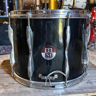 Rose Morris  Made in England 11.5x14" Marching Snare Drum / Black Wrap/ Fair Condition image 1