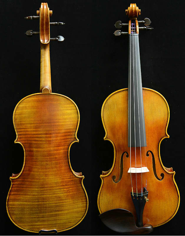 A great Sounding Violin Guarneri del Gesu 1743 Cannone Violin 1-PC Flamed Back image 1