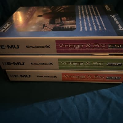 E-MU Systems EmulatorX  Proteus Vintage X Pro Unopened Volume 1, 2 & 3