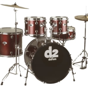 ddrum D2BR 5pc Drum Set with Cymbals and Hardware (10x8/12x9/16x14/22x18/5.5x14")