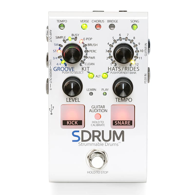 【未使用】 Digitech SDRUM Strummable Drums DigiTech SDRUM Strummable Drums | Reverb