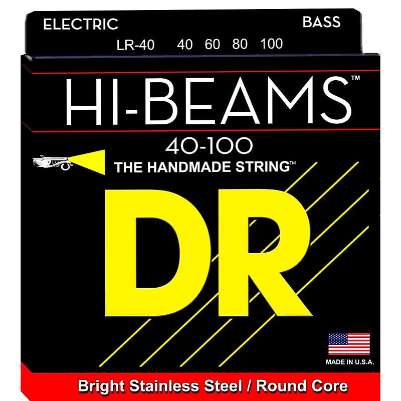 DR Strings Hi-Beam LR-40 Light Electric Bass Strings image 1