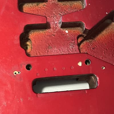 1987 Kramer USA Pacer Deluxe F Series Plate Candy Apple Red Guitar Body Floyd Ready image 5
