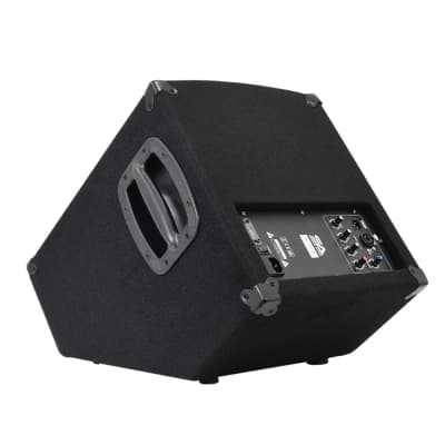 Pair of Powered 10" Floor Monitor PA DJ PRO Audio Speakers - Active 10" Monitors image 5