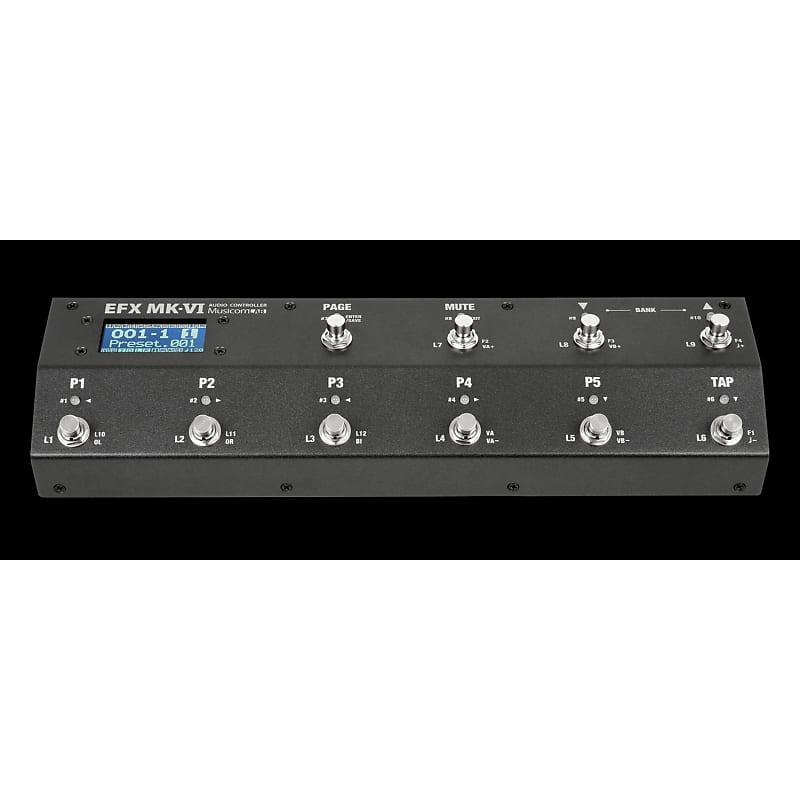 [3-Day Intl Shipping] MusicomLab Efx Mk VI 6 Pedal Selector Midi Switcher  Rig Controller