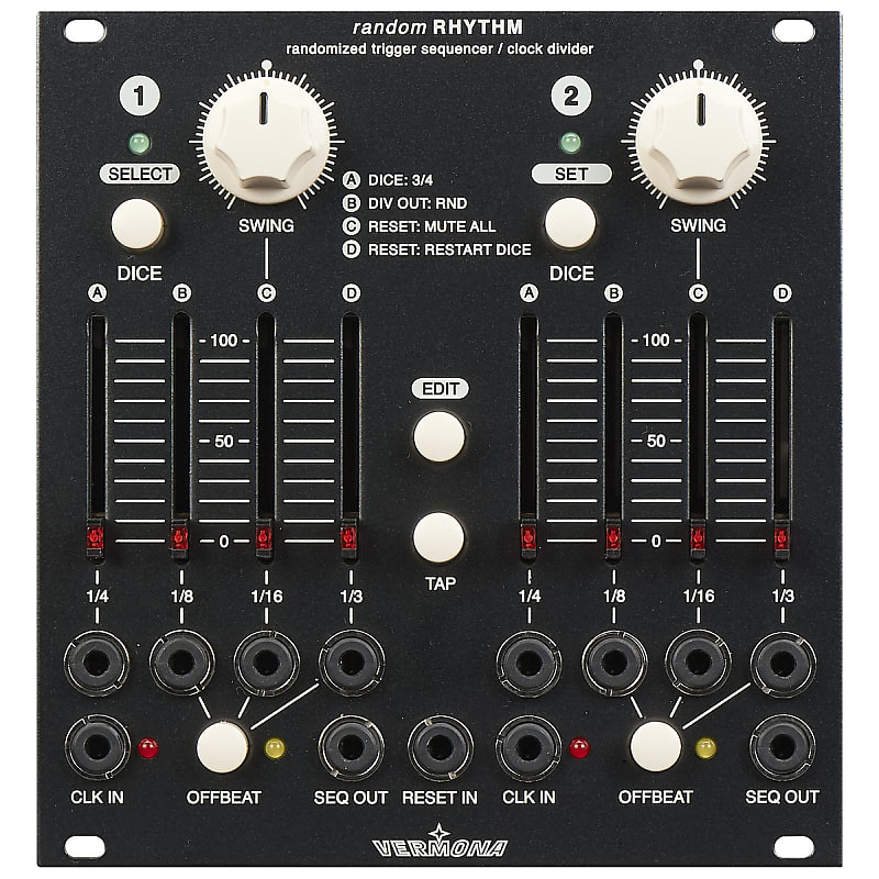 Vermona random RHYTHM Eurorack Trigger Sequencer Module | Reverb UK