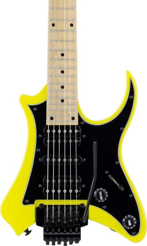 Traveler Guitar Vaibrant Standard V88S Electric Guitar, Electric Yellow w/ Bag image 1