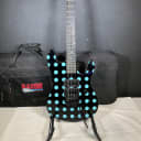 Used Kramer Nightswan  Ebony with Blue Dots electric guitar with Gator Case