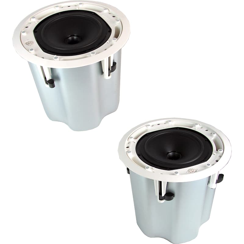 Tannoy CMS 803DC BM - Full-Range 8-Inch Blind Mount Ceiling Loudspeaker (White / Pair) - B-Stock  			