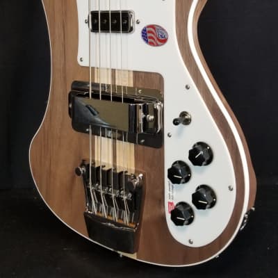 Rickenbacker 4003W Walnut Electric Bass, Maple Neck, Full Inlay, Wired For Stereo, W/Case image 6