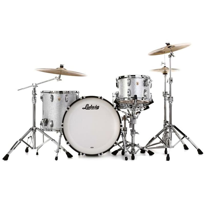 Ludwig Classic Maple Fab 22 3-piece Shell Pack - Silver Sparkle image 1