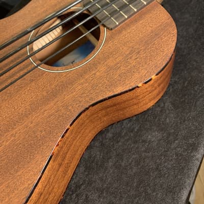Kala KA-UBASSFS-Fretted Mahogany Acoustic /Electric U-Bass-W/Case image 20