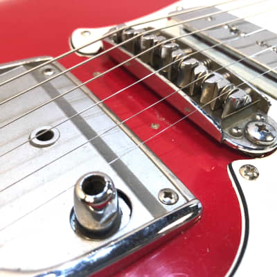 Yamaha 2 pickup modified electric guitar SG-2 1966 Hot rod red image 4