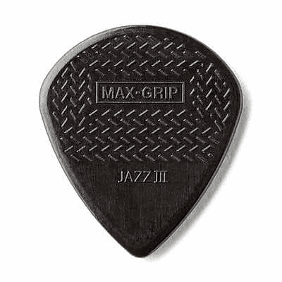 Dunlop 471P3S "Stiffo" Nylon Max-Grip Jazz III Guitar Picks (6-Pack)