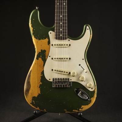 Fender Custom Olive Green Stratocaster Nitro Relic 1995 | Reverb Fender Custom Olive Green Stratocaster Nitro Relic 1995 | Reverb