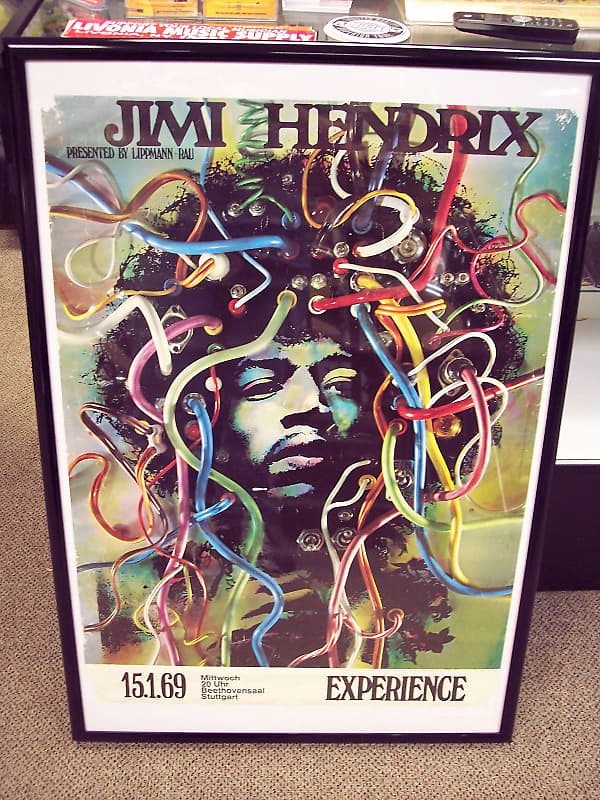 1969 Jimi Hendrix Experience Concert Poster - Gunther Kieser | Reverb