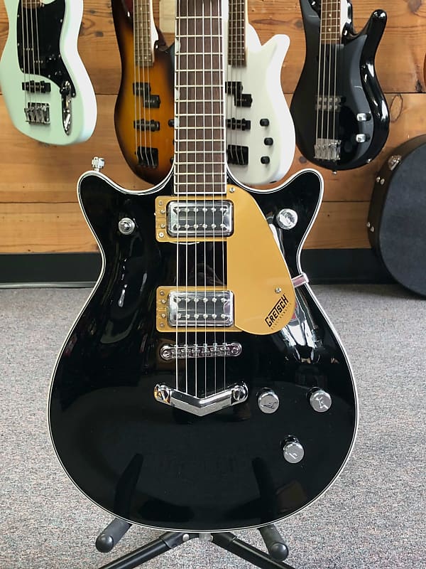 Gretsch G5222 Electromatic Double Jet BT with V-Stoptail 2022 - Present -  Black