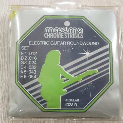 Maxima 4028 R Regular Chrome Round Wound 12-54 Electric Guitar Strings for sale