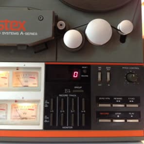 Fostex A-8 Vintage Analog 8 Track Reel to Reel Multitrack Recorder Tested!  1980's Grey / Orange Acce