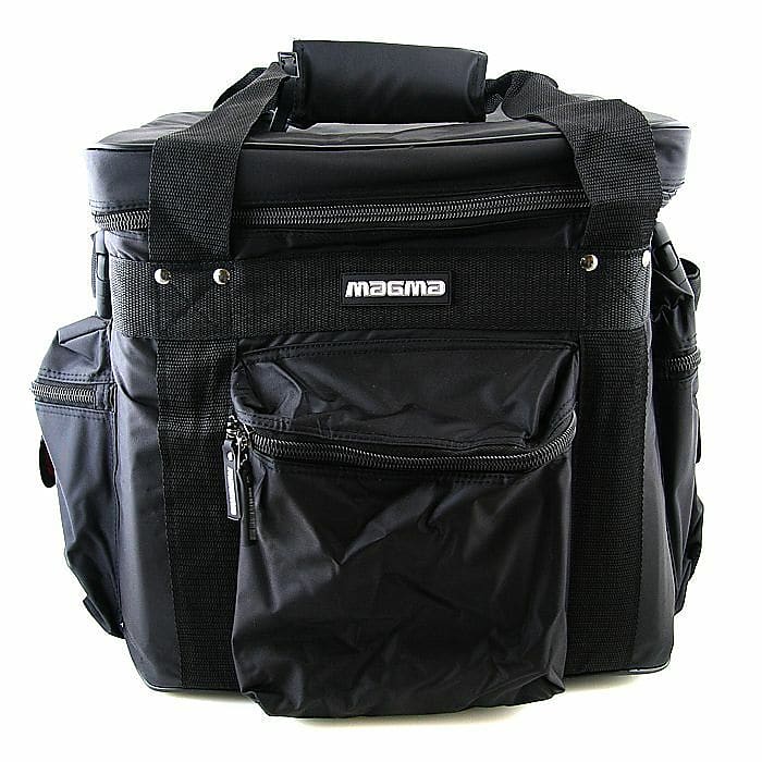Magma LP100 Profi 12 Inch Vinyl Record Bag (black, red) (B