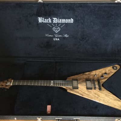 Black Diamond Custom Super V Guitar w/case image 6