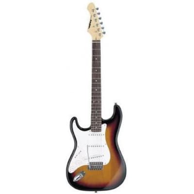 Aria STG-003-3TS-LEFTY Pro II STG Series Basswood Body Bolt-on Maple Neck 6-String Electric Guitar for sale